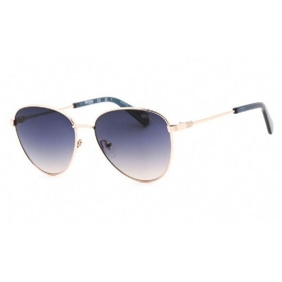 Occhiali Da Sole GUESS GF6143 Shiny - Montatura Oro Rosa, Lenti Gradient Grigio, Protezione UV 100%
